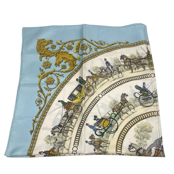 Hermes Vintage Silk Scarf Carre 90 “La Promenade De Longchamps” By P.Ledoux - Picture 2 of 14